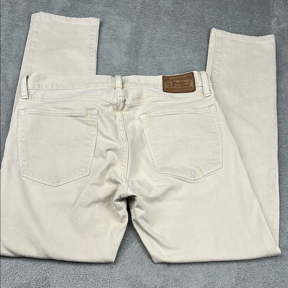 Polo Ralph Lauren 31x29 Button Fly Cream The Sullivan Slim‎ Jeans